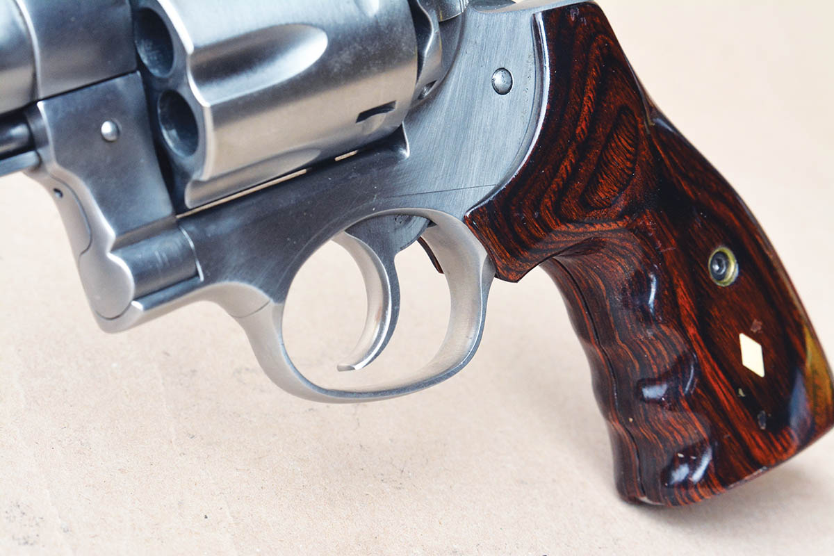 The Redhawk trigger pull was heavy, but can be tuned up for a light, crisp pull. Brian liked the narrow and smooth profile.